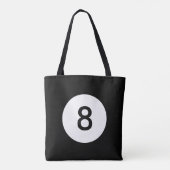 Tote Bag Boule Noir Et Blanc Huit (Dos)