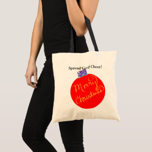 Tote Bag Boule Ornament Rouge Bleu