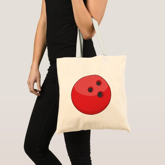 Tote Bag Boule rouge de Bowling (Devant (produit))