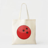 Tote Bag Boule rouge de Bowling (Devant)