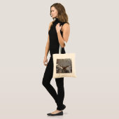 Tote Bag Bouleau courbe écorce rustique (Devant (modèle))