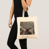 Tote Bag Bouleau courbe écorce rustique (Devant (produit))