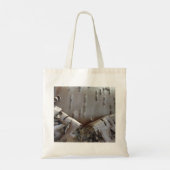 Tote Bag Bouleau courbe écorce rustique (Dos)