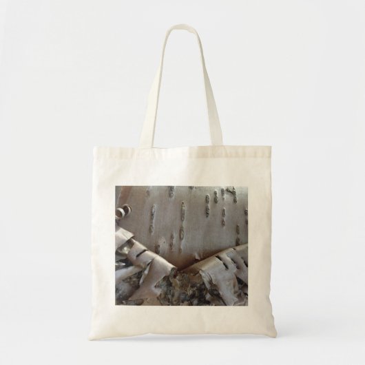 Tote Bag Bouleau courbe écorce rustique (Devant)