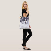 Tote Bag Bouleaux blancs d'hiver (Sur le modèle)