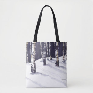 Tote Bag Bouleaux blancs en hiver