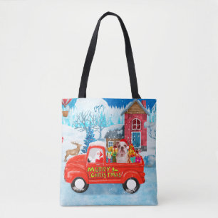 Tote Bag Bouledogue anglais dans un camion de livraison de