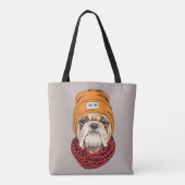 Tote Bag Bouledogue frais (Dos)