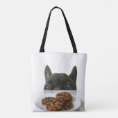 Tote Bag Bouledogue français Brindle noir (Dos)