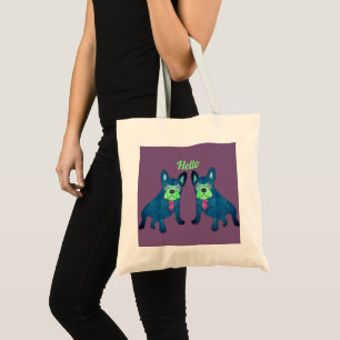Tote Bag Bouledogue français dit Hello French Bulldog