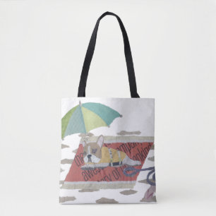 Tote Bag Bouledogue français, Frenchie pie, coloré, bruit