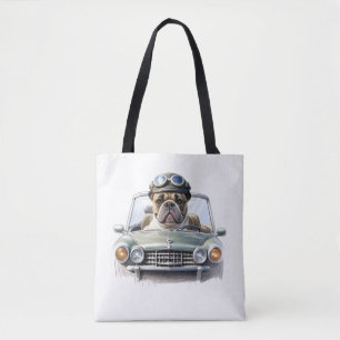 Tote Bag Bouledogue français Oldtimer Bulldog Journee du pè