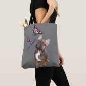 Tote Bag Bouledogue français Papillon Bulldog (De près)