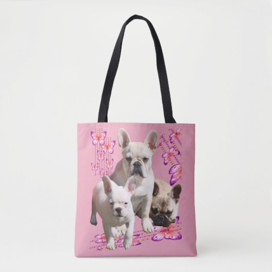 Tote Bag Bouledogues français Papillon Bulldog (Devant)