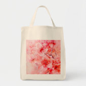Tote Bag Boules de fleurs de cerisier d'aquarelle (Devant)