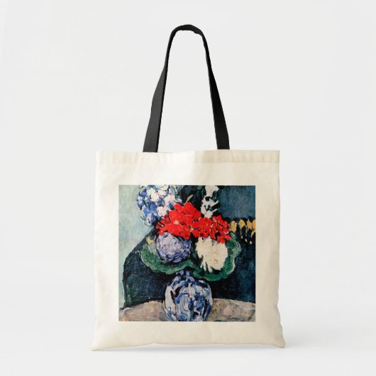 Tote Bag Bouquet avec Little Delft, Paul Cezanne (Devant)