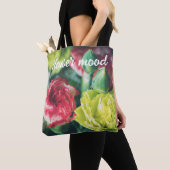 Tote Bag Bouquet coloré de fleurs (De près)