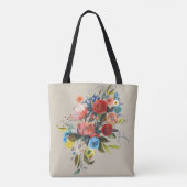 Tote Bag Bouquet d'aquarelle douce (Dos)