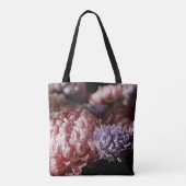 Tote Bag Bouquet d'aster rose : éclairage baroque. (Dos)
