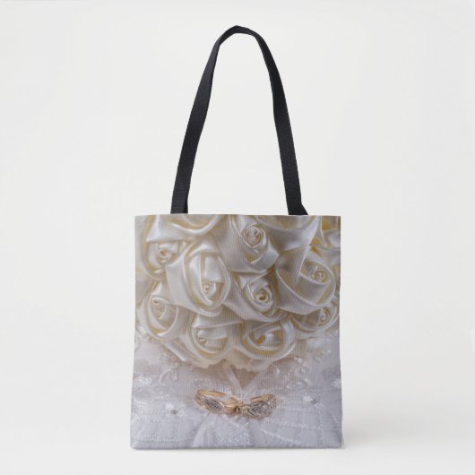 Tote Bag Bouquet de 7060 Mariages avec anneaux (Devant)