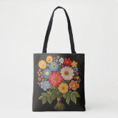 Tote Bag Bouquet de fleurs (Devant)