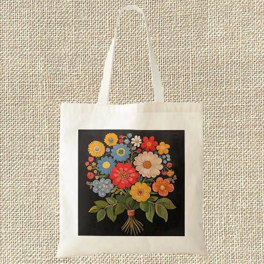 Tote Bag Bouquet de fleurs