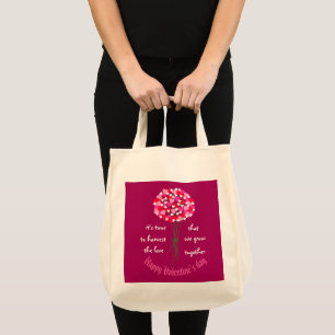Tote Bag Bouquet de fleurs d'amour Valentine
