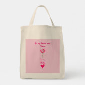 Tote Bag Bouquet de fleurs d'amour Valentine (Dos)