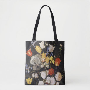 Tote Bag Bouquet de fleurs dans un vase de terre (1610)