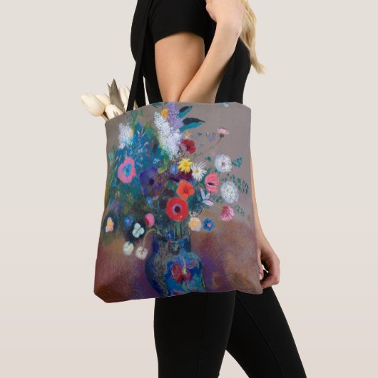 Tote Bag Bouquet de fleurs, Redon (De près)