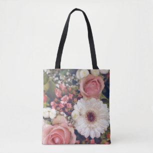 Tote Bag Bouquet de fleurs romantiques