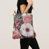 Tote Bag Bouquet de fleurs romantiques (De près)