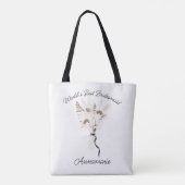 Tote Bag Bouquet de fleurs séchées Boho Bridesmaid Fourre-t (Dos)