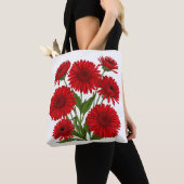 Tote Bag Bouquet de gerbera rouge (De près)