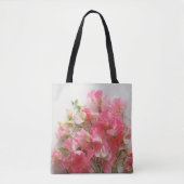 Tote Bag Bouquet de pois rose (Devant)