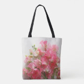 Tote Bag Bouquet de pois rose (Dos)