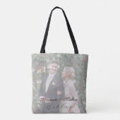 Tote Bag Bouquet de rose jaune-beurre photo Mariage (Dos)