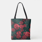 Tote Bag Bouquet de roses rouges (Dos)