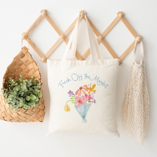 Tote Bag Bouquet fantaisiste frais hors du marché
