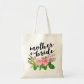 Tote Bag Bouquet floral aquarelle|Mère de la mariée (Devant)