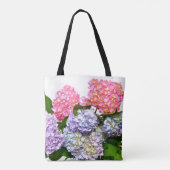 Tote Bag Bouquet floral bleu violet rose élégant Bride (Dos)