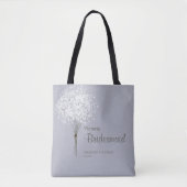 Tote Bag Bouquet floral simple Monogramme (Devant)
