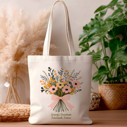 Tote Bag Bouquet Mariage moderne et tendance