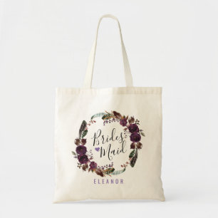 Tote Bag Bouquet Wild Royal Bloom Bridesmaid