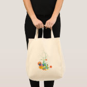Tote Bag bouquets de fleurs de spirales vectoriel (Devant (produit))
