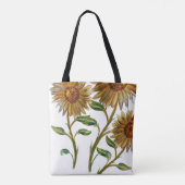 Tote Bag bouquets de joyeux tournesols (Dos)