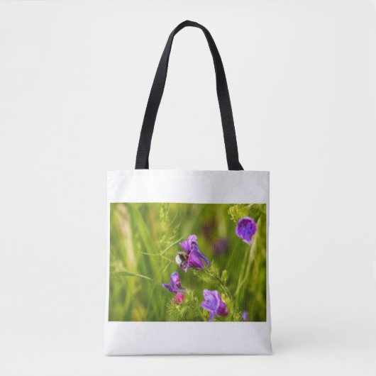 Tote Bag Bourdon en fleurs (Devant)