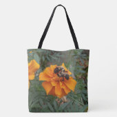 Tote Bag Bourdons sur une fleur de Tagète (Dos)