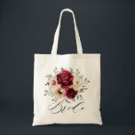 Tote Bag Bourgogne Champagne Ivory Mauve Bridesservatrices<br><div class="desc">Elégant Rouge Bourgogne,  Champagne ivoire terreux thème floral mariage bridesservantes sac fourre-tout cadeau avec élégant bouquet de Bourgogne,  champagne ivoire couleur rose pivoines et sauge vert eucalyptus feuilles. Veuillez me contacter pour toute aide sur la personnalisation ou si vous avez besoin d'un autre produit avec ce design.</div>