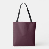 Tote Bag Bourgogne framboise, Bourgogne solide (Dos)
